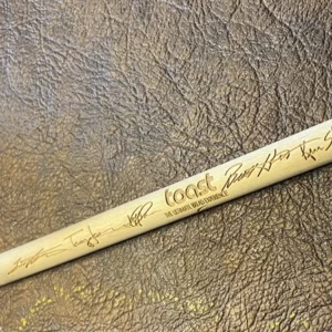 Toast Laser Engraved Autographed Drumstick