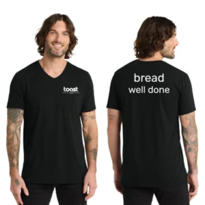 Toast Black V-Neck Tee
